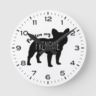 Reloj Redondo Mediano Bulldog francés indulto a mi francesa