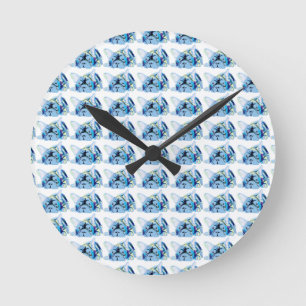 Reloj Redondo Mediano Bulldogs franceses