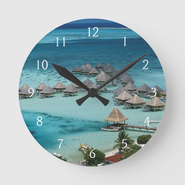 Reloj Redondo Mediano Bunglows del Hotel Beachcomber (Anverso)