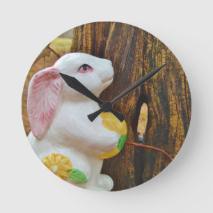 Reloj Redondo Mediano Bunny de Pascua