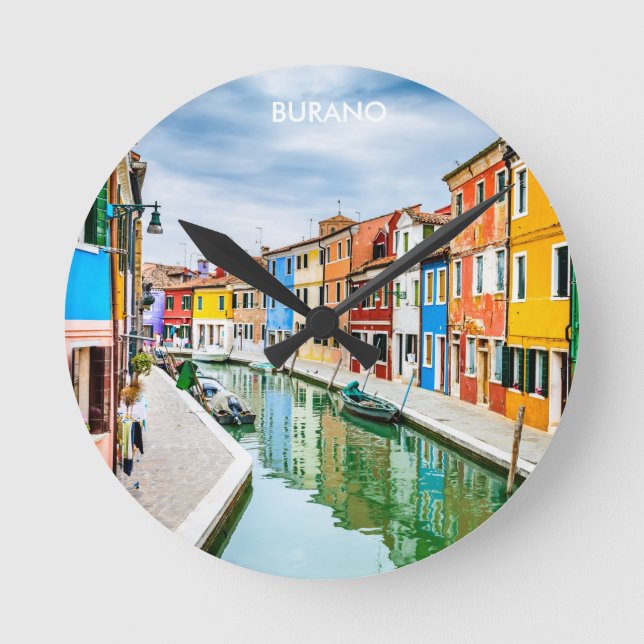 Reloj Redondo Mediano Burano (Italia) (Anverso)