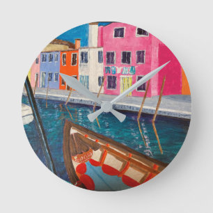 Reloj Redondo Mediano Burano Venice Italia   