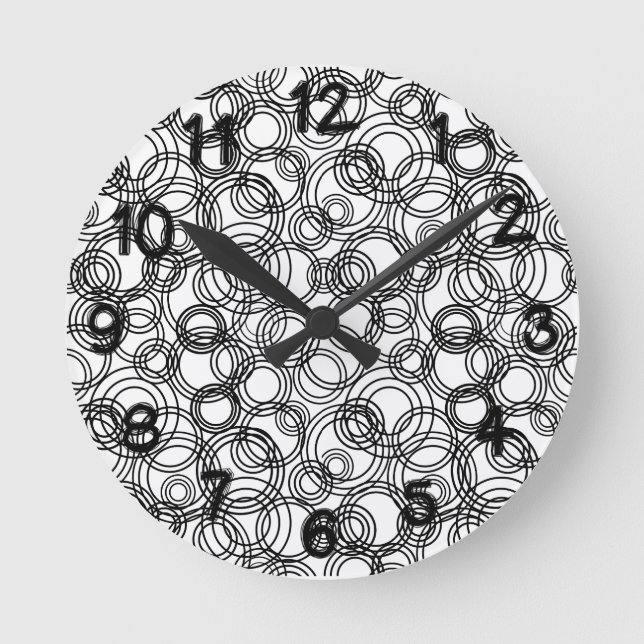 Reloj Redondo Mediano Burbujas (Anverso)