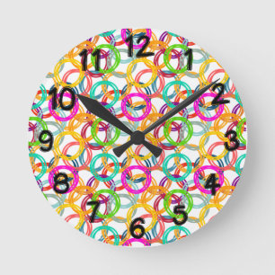 Reloj Redondo Mediano Burbujas, burbujas por todas partes