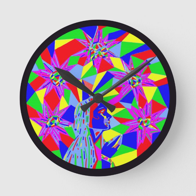 Reloj Redondo Mediano Buscador de estrellas (Anverso)