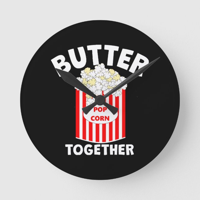 Reloj Redondo Mediano BUTTER Together Movie Popcorn (Anverso)