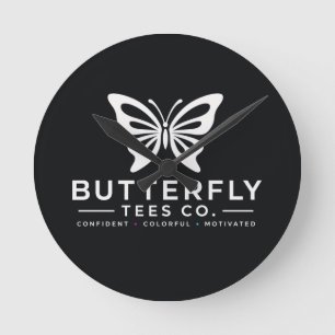 Reloj Redondo Mediano Butterfly Tees Co. 0047688-WTL6