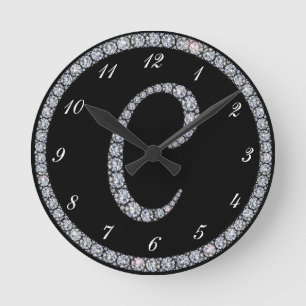 Reloj Redondo Mediano C Monogram bling ring clock