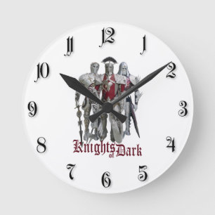 Reloj Redondo Mediano Caballeros de Oscuro