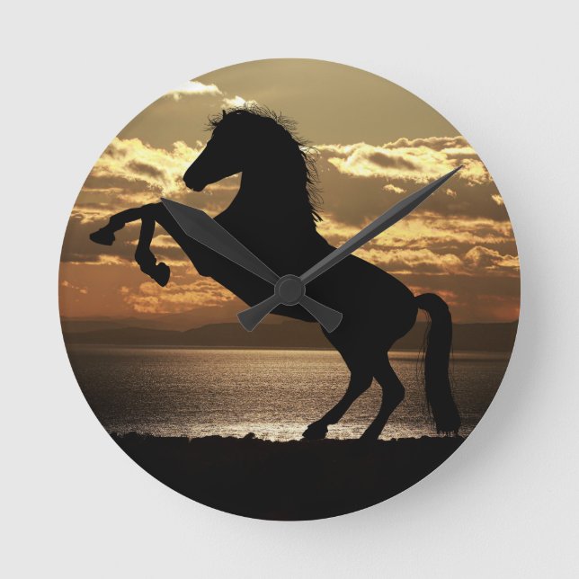 Reloj Redondo Mediano caballo (Anverso)