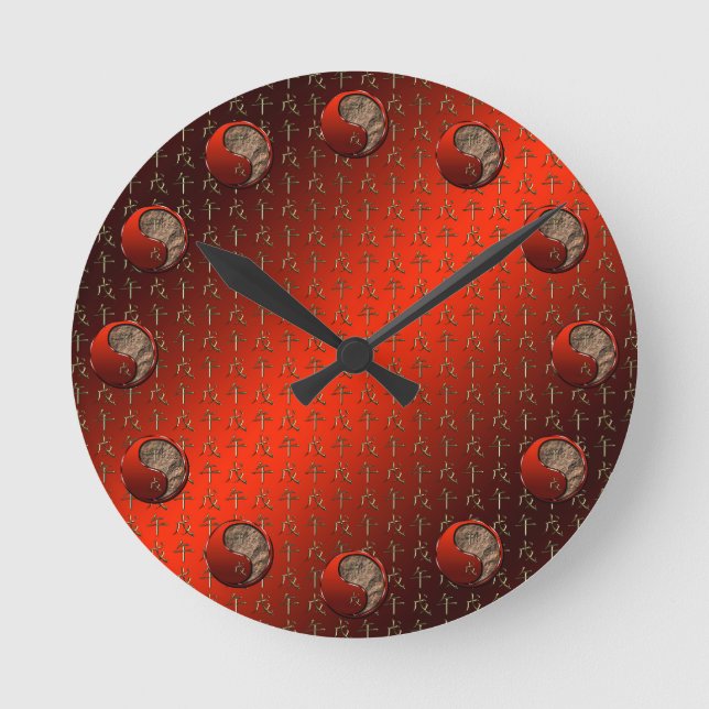 Reloj Redondo Mediano Caballo de Tierra (Anverso)