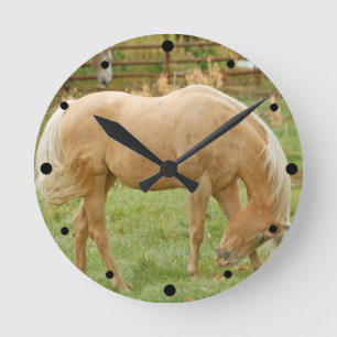 Reloj Redondo Mediano Caballo del Palomino