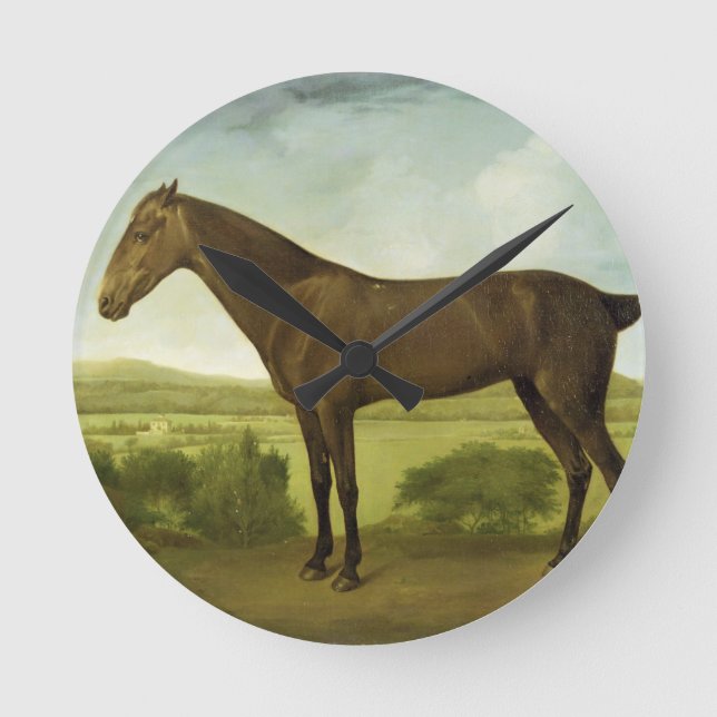 Reloj Redondo Mediano Caballo en un paisaje montañoso, c.1780-1800 (Anverso)