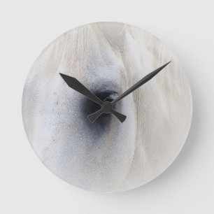 Reloj Redondo Mediano Caballo y floral