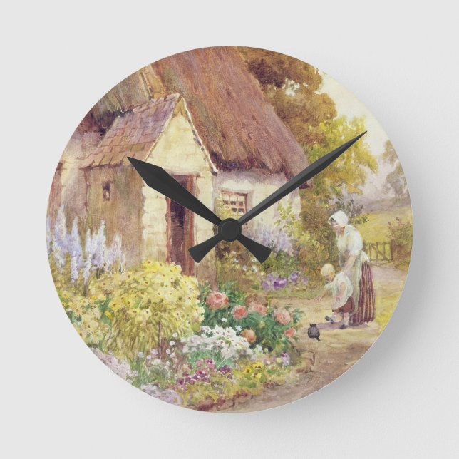 Reloj Redondo Mediano Cabaña del país (Anverso)