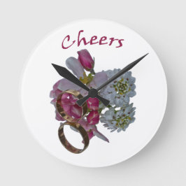 Reloj Redondo Mediano Cables de pared románticos