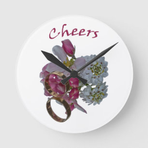 Reloj Redondo Mediano Cables de pared románticos