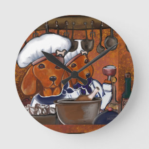 RELOJ REDONDO MEDIANO CACHORROS DE CHEF