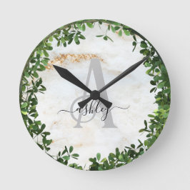 Reloj Redondo Mediano Cadena de claves personalizada única con tema botá