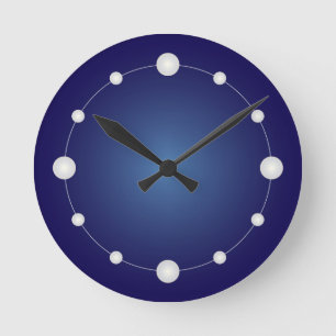 Reloj Redondo Mediano cadena de perlas
