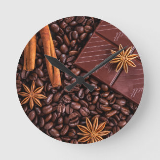 Reloj Redondo Mediano café