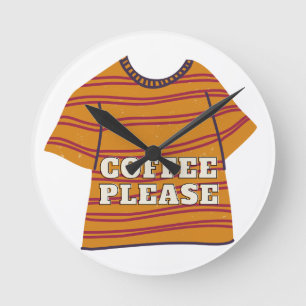 Reloj Redondo Mediano café por favor