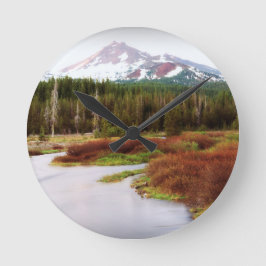 Reloj Redondo Mediano Caída congelada al sudoeste del invierno de la