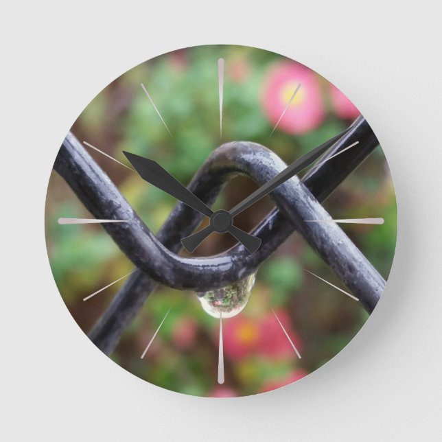 Reloj Redondo Mediano Caída de lluvia (Anverso)