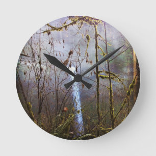 Reloj Redondo Mediano Caídas de plata sur, OR