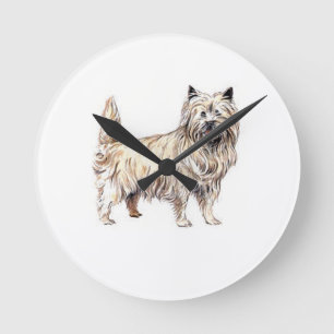 Reloj Redondo Mediano Cairn Terrier