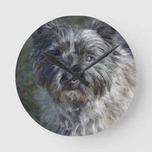 Reloj Redondo Mediano Cairn Terrier Face
