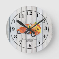 Calabazas de camión de vintage girasoles nombre gr