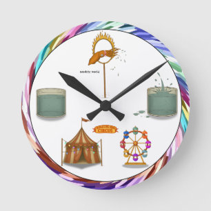 Reloj Redondo Mediano Calamar chorrito