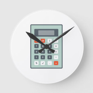 Reloj Redondo Mediano Calculadora