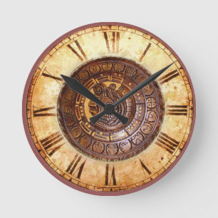 Reloj Redondo Mediano Calendario nativo americano