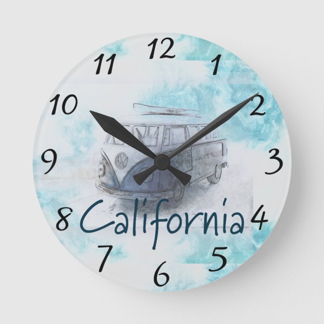 Reloj Redondo Mediano California (Anverso)