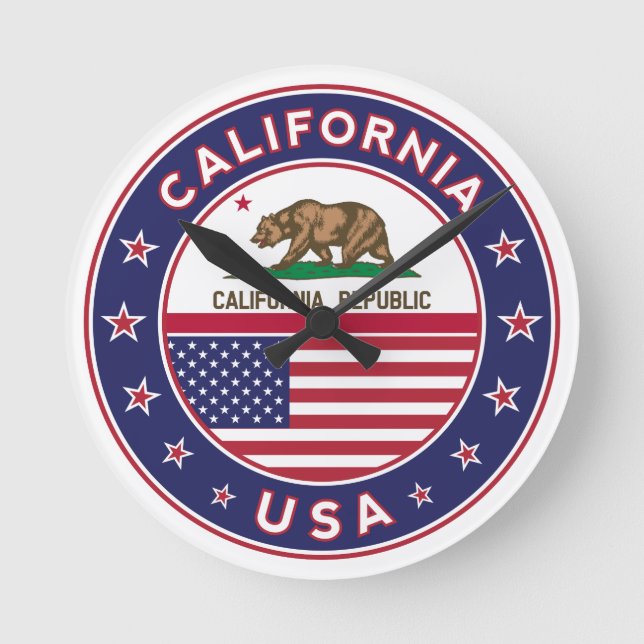 Reloj Redondo Mediano California (Anverso)