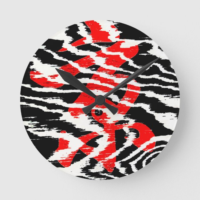 Reloj Redondo Mediano Caligrafía asiática muy Guay (Anverso)