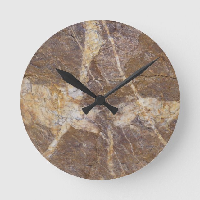 Reloj Redondo Mediano caligrafía sobre piedra (Anverso)