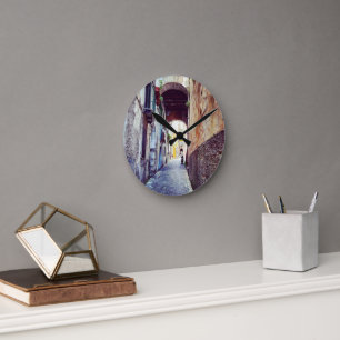Reloj Redondo Mediano Calle de Italia