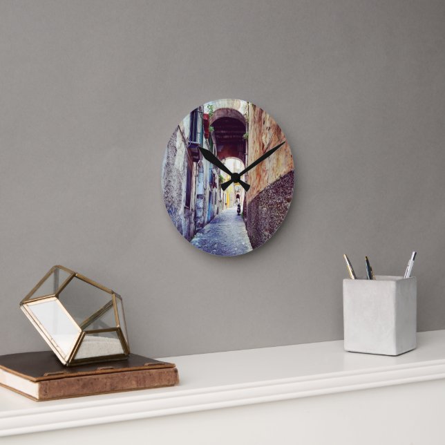 Reloj Redondo Mediano Calle de Italia (Oficina)