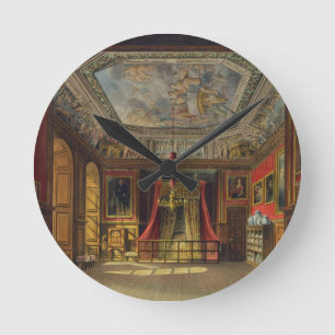 Reloj Redondo Mediano Cama de la reina Anne, castillo de Windsor, de