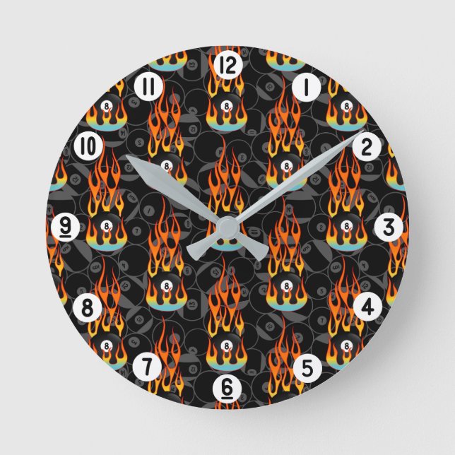 Reloj Redondo Mediano Cámara 8 clásica (Anverso)