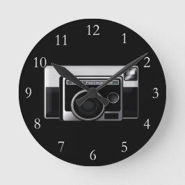 Reloj Redondo Mediano Cámara de cine retro