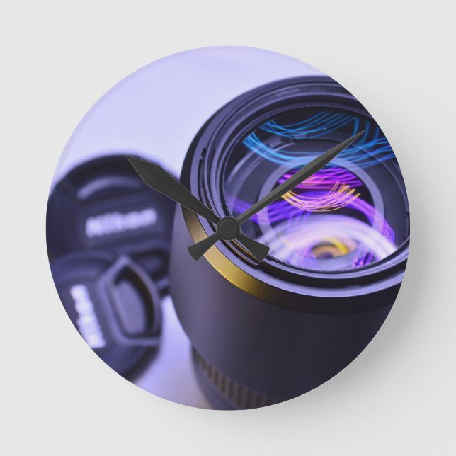 Reloj Redondo Mediano Cámara fotográfica Nikon (Anverso)