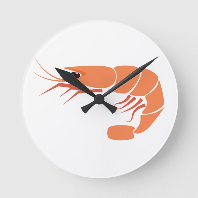 Reloj Redondo Mediano Camarón (Anverso)
