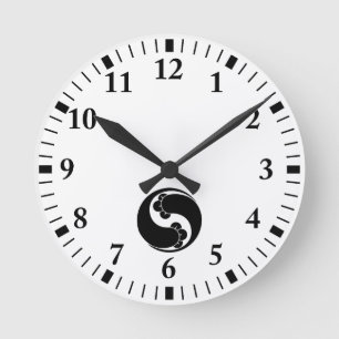 Reloj Redondo Mediano Cambiado forma dos remolinos de clavo