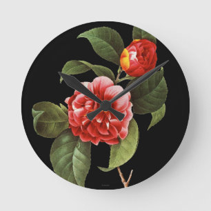 Reloj Redondo Mediano Camellia Roja, 1833