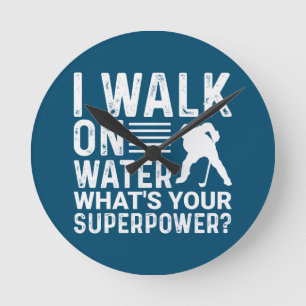 Reloj Redondo Mediano Caminata de hockey sobre agua