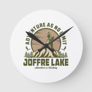 Reloj Redondo Mediano Caminata Retro Joffre Lake